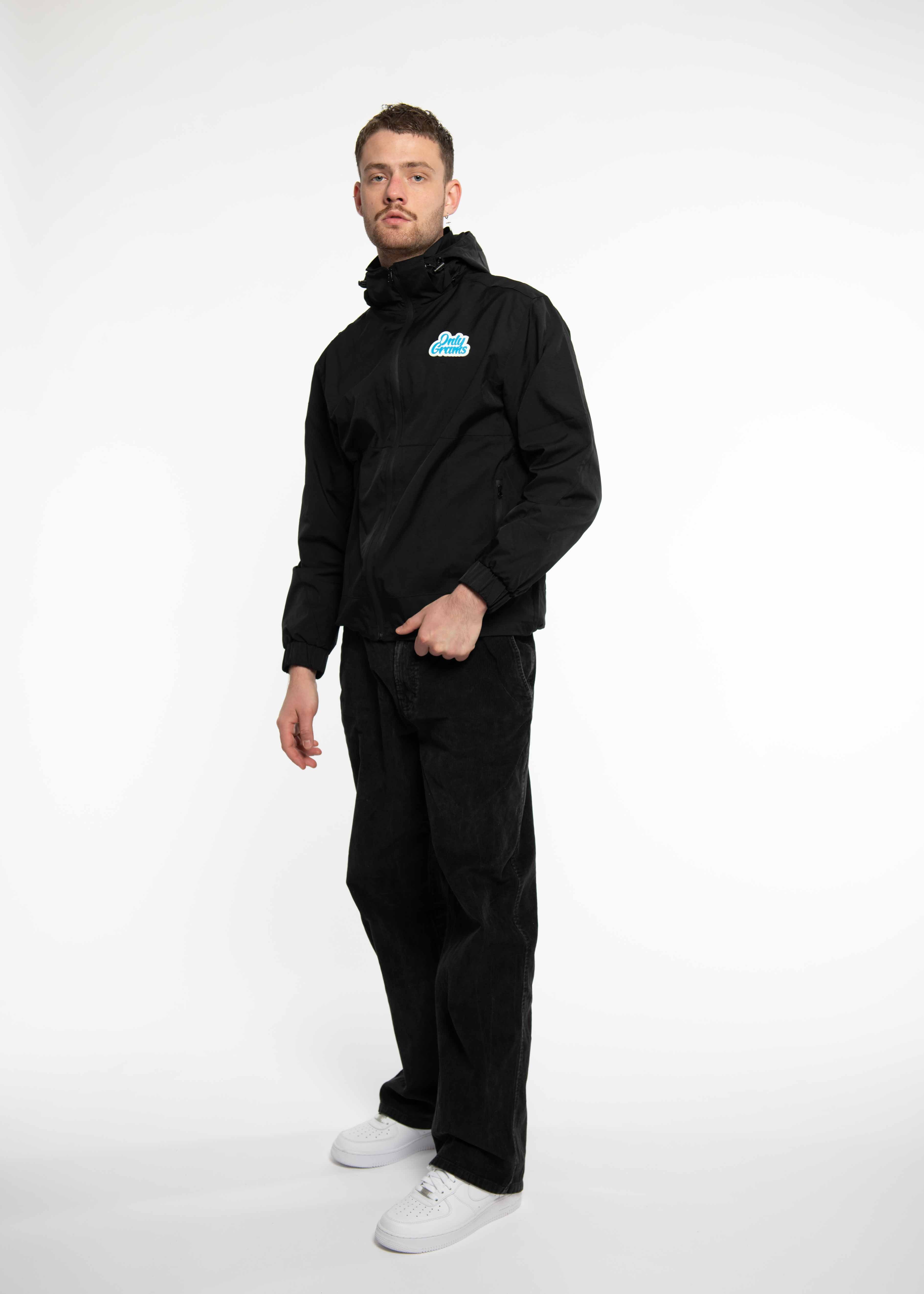 OnlyGrams Windbreaker Jacke - Schwarz - OnlyGrams