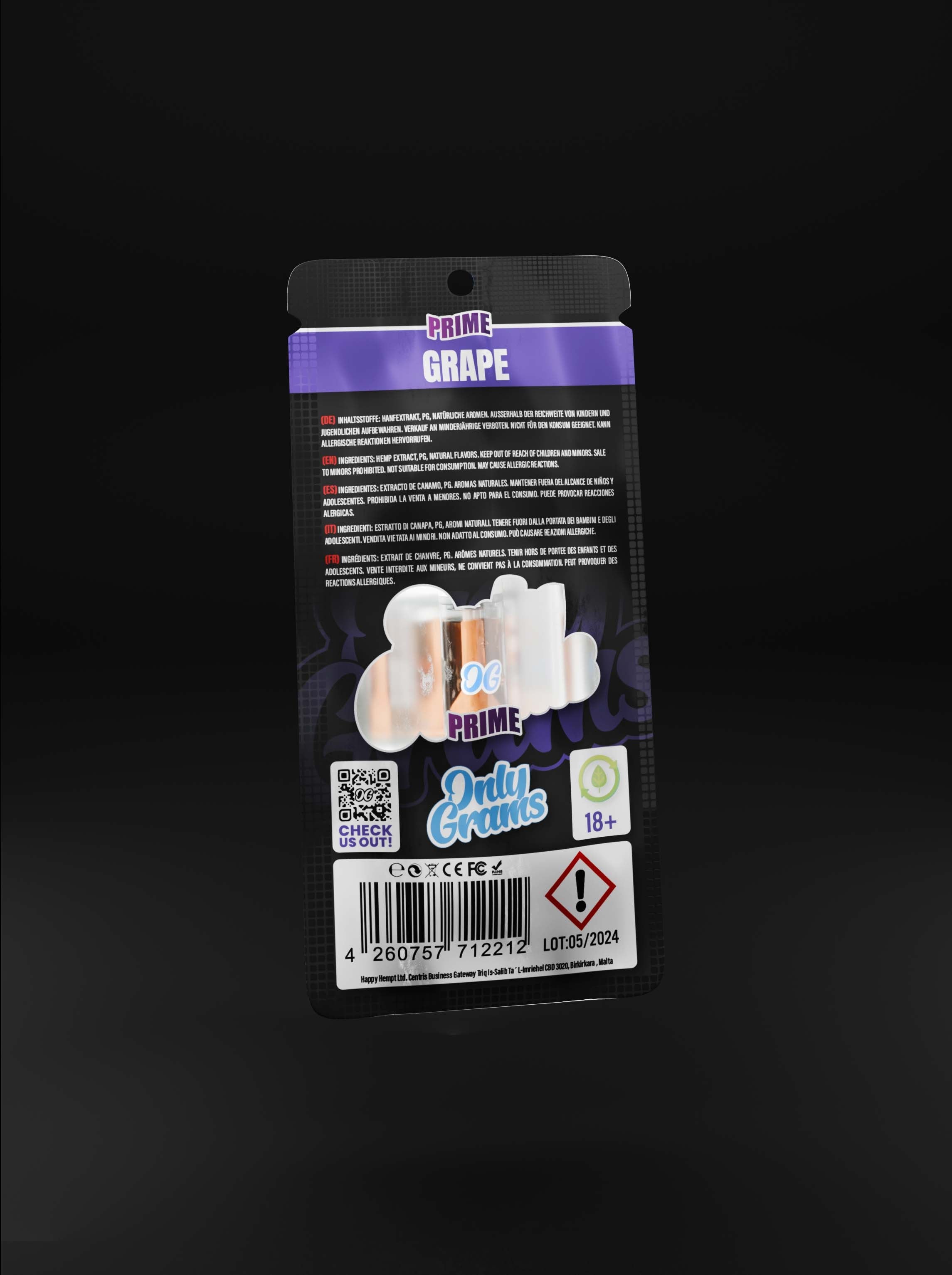 Grape CBD Kartusche - OnlyGrams