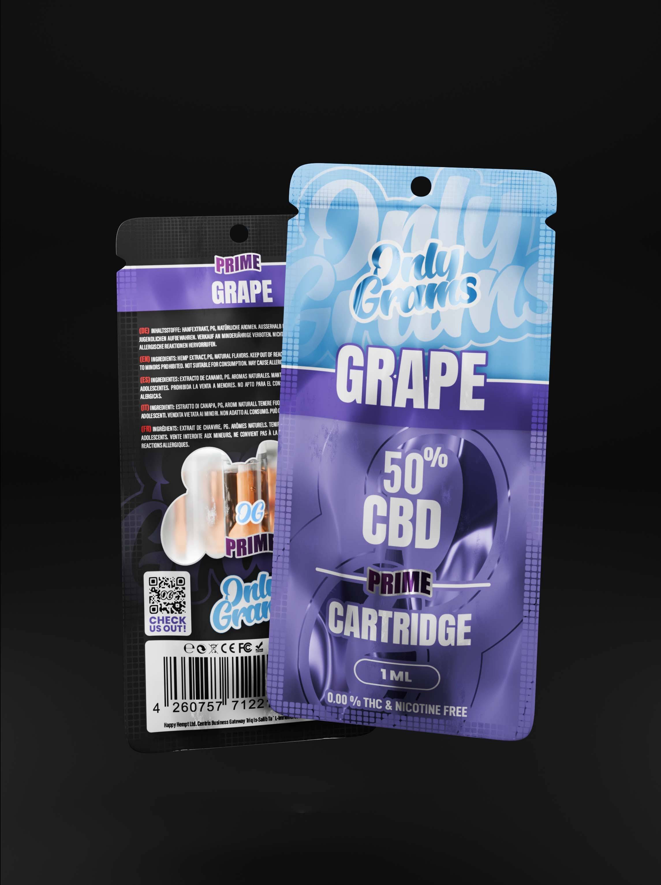 Grape CBD Kartusche - OnlyGrams