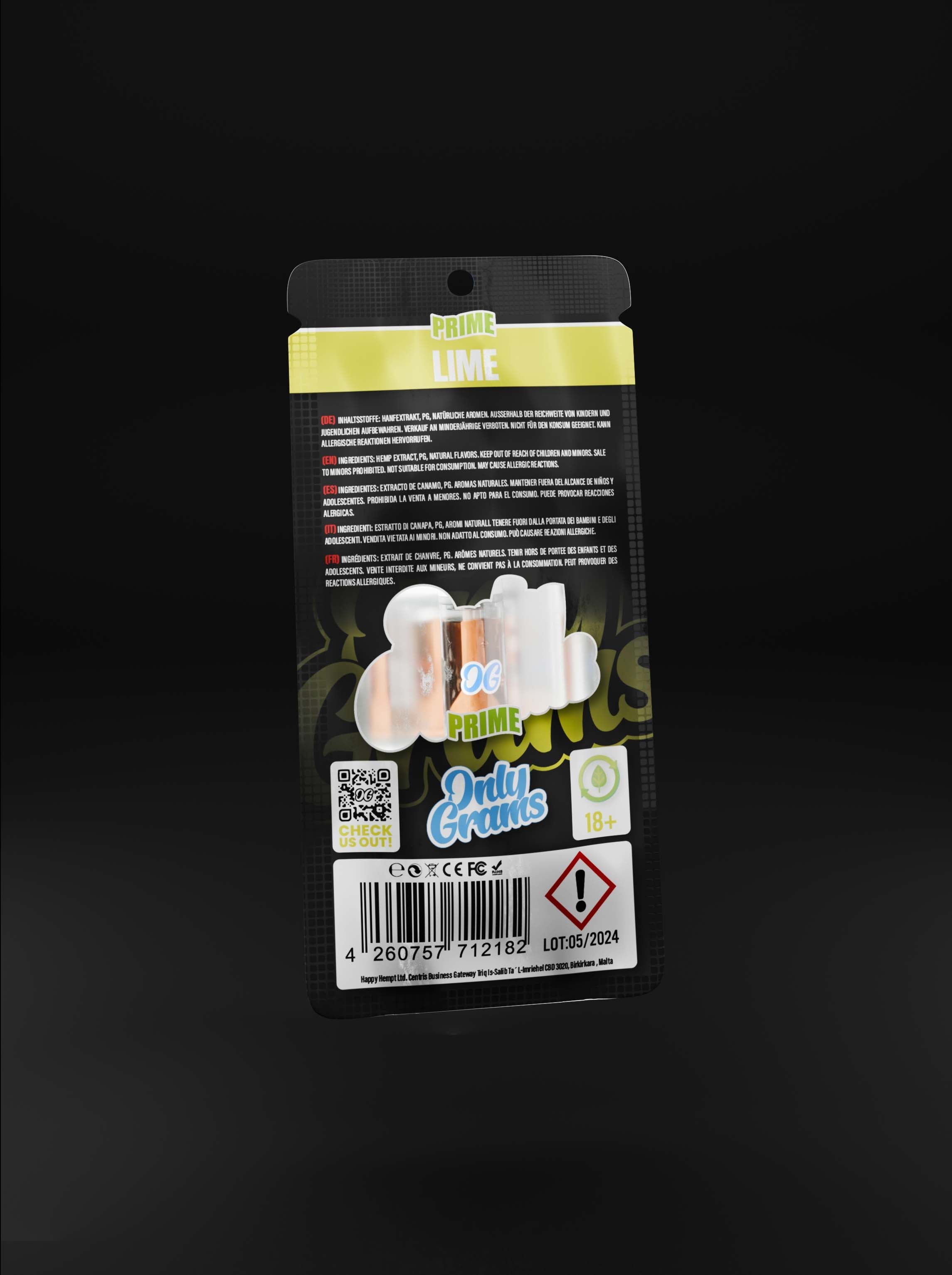 Lime CBD Kartusche - OnlyGrams