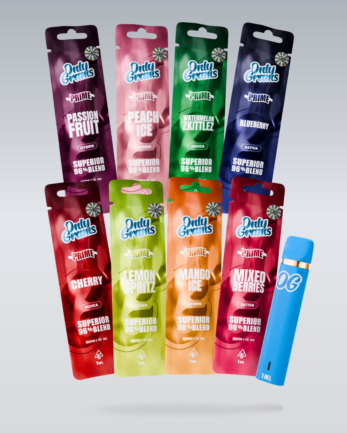 Superior Vape 96% | Probierset | OnlyGrams Superior Vape 96% | Probierset | OnlyGrams