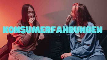 2 Frauen die rauchen mit der Überschrift 