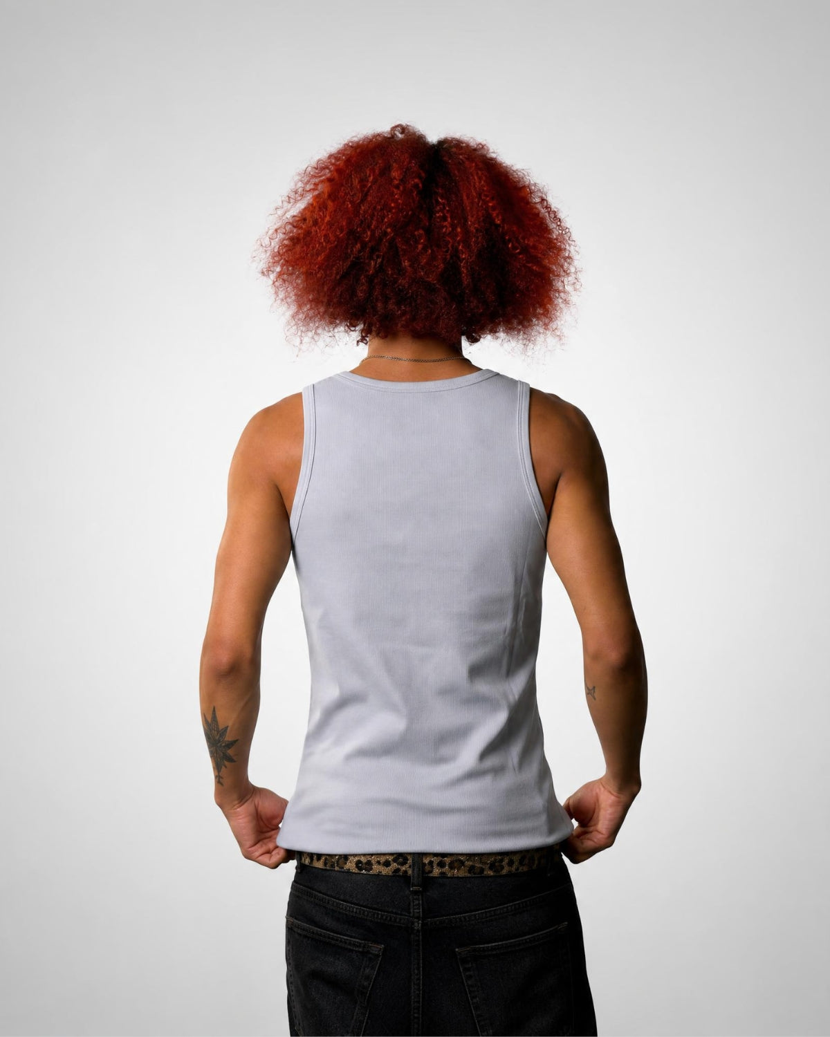 Slim Fit Tanktop – Hellgrau
