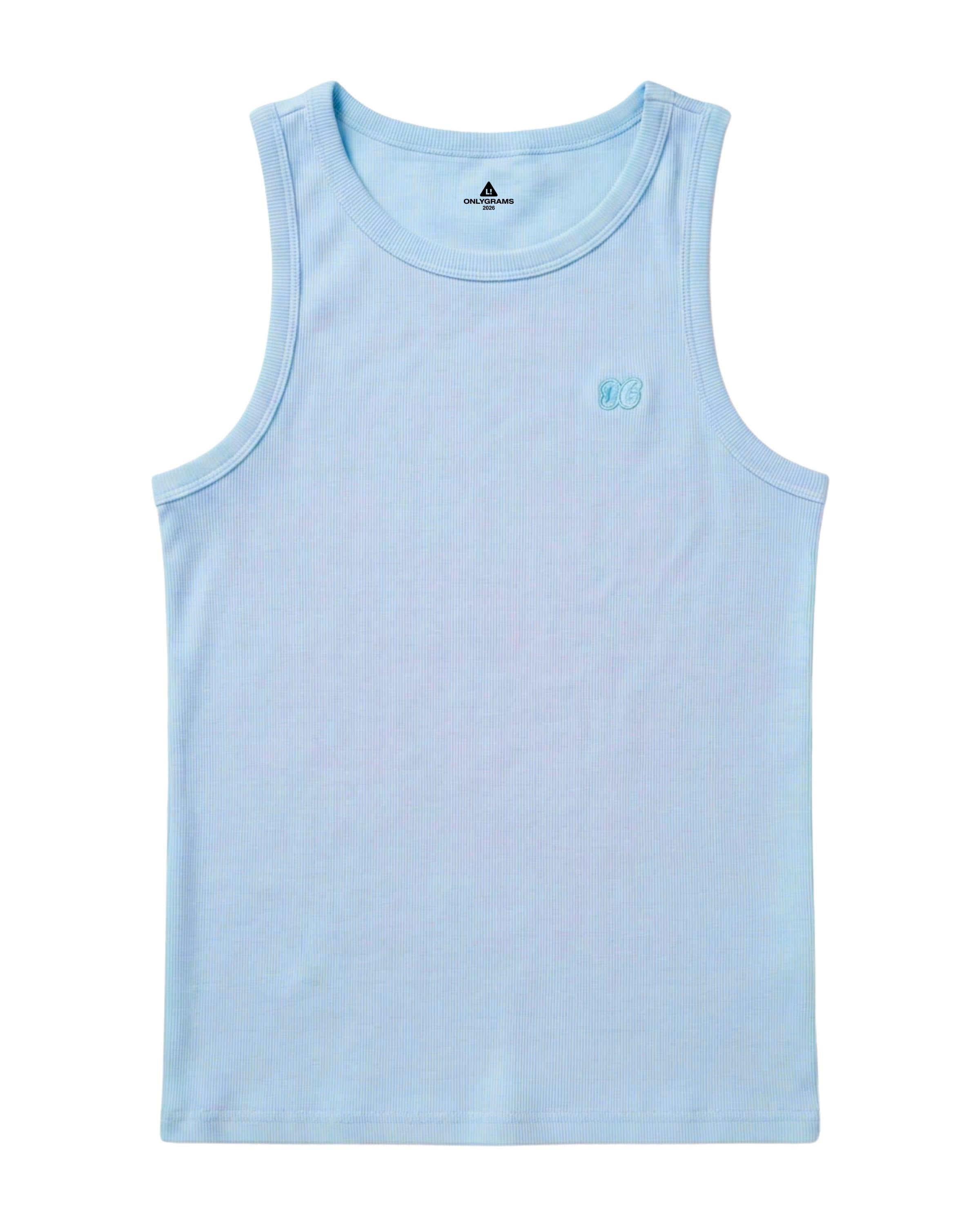 Slim Fit Tanktop – Baby Blau